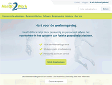 Tablet Screenshot of health2work.nl